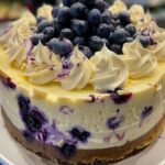 El Mejor Cheesecake de Chocolate Blanco y Arándanos que Harás Jamás