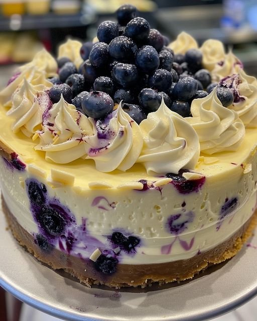 El Mejor Cheesecake de Chocolate Blanco y Arándanos que Harás Jamás