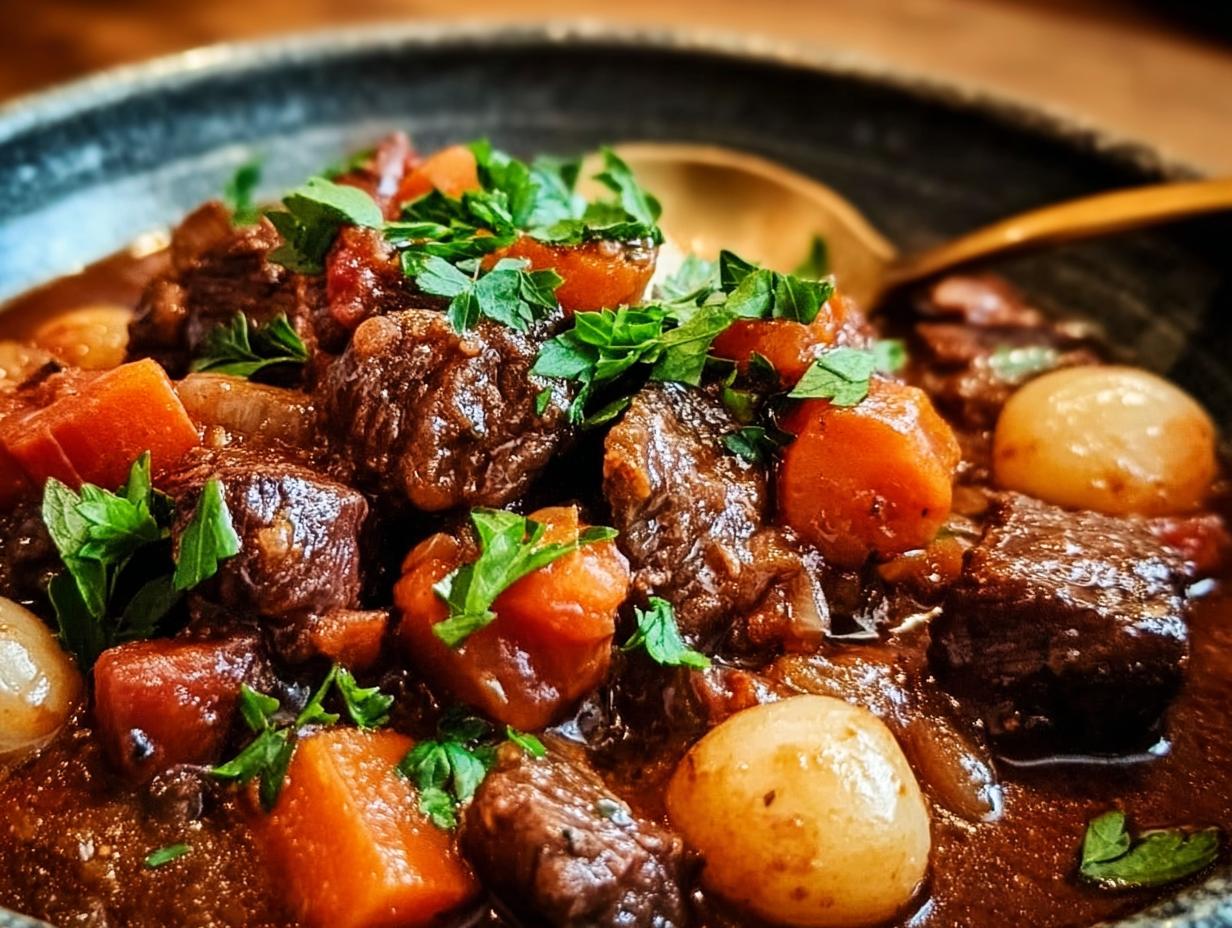 Amazing French Beef Bourguignon 2 Ways 2 Amazing French Beef Bourguignon 2 Ways - Beef Bourguignon Incredible French - additional detail