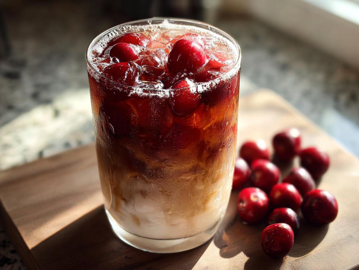 Cherry Vanilla Iced Latte