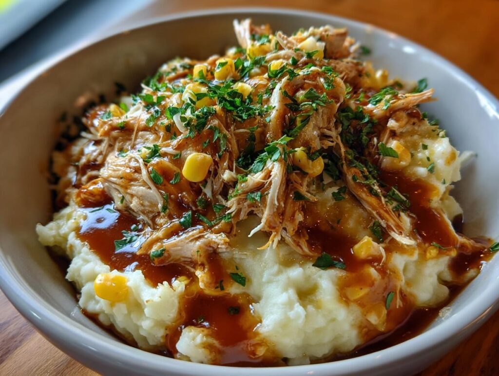 Chicken Mashed Potato Bowls