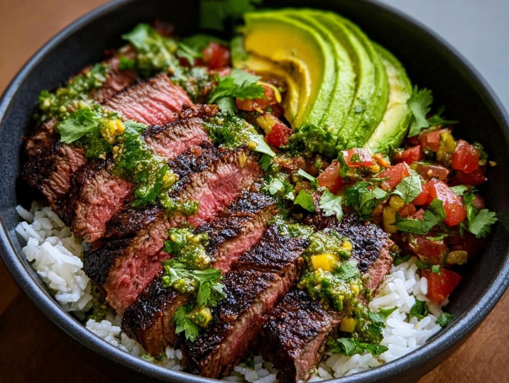 Cilantro Lime Steak Bowls