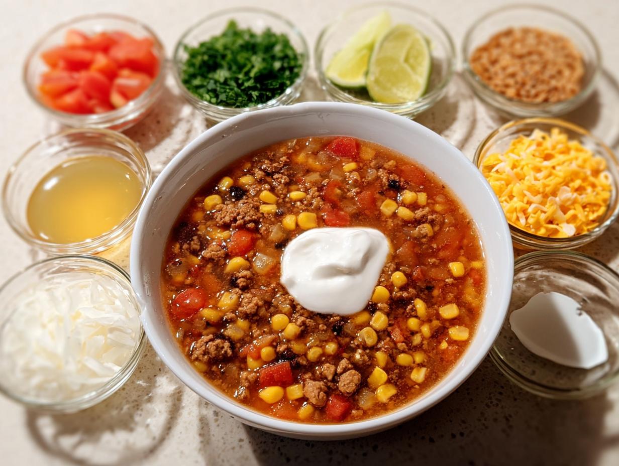 Cozy Taco Soup Fall: 1 Hug in a Bowl 3 Cozy Taco Soup Fall: 1 Hug in a Bowl - Cozy Taco Soup Fall - additional detail