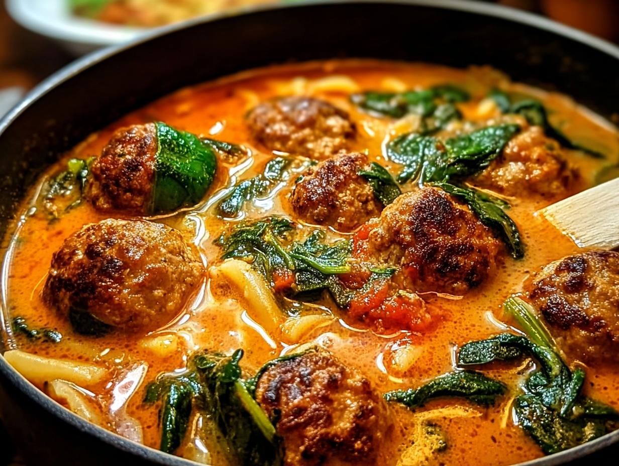 Amazing Creamy Italian Meatball Soup Recipe 1 Creamy Italian Meatball Soup