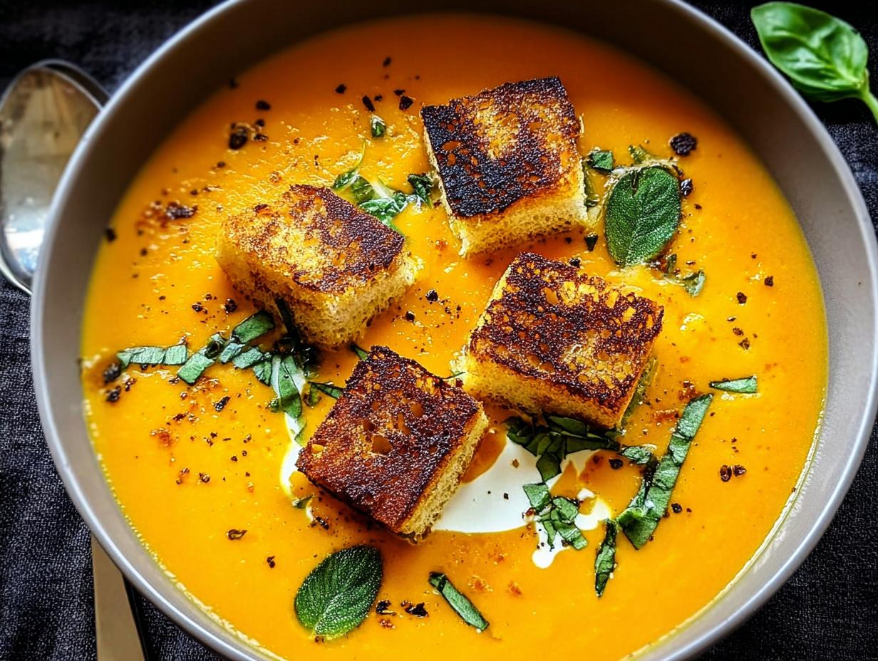 Creamy Pumpkin Soup Grilled Cheese Bliss - Creamy Pumpkin Soup Grilled - additional detail