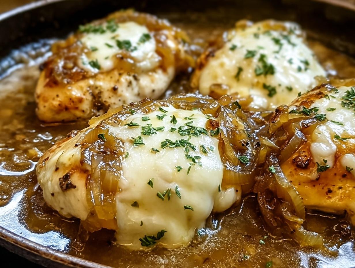 French Onion Chicken Bake: Heavenly Comfort in 1 Pan 2 French Onion Chicken Bake: Heavenly Comfort in 1 Pan - French Onion Chicken Bake - additional detail