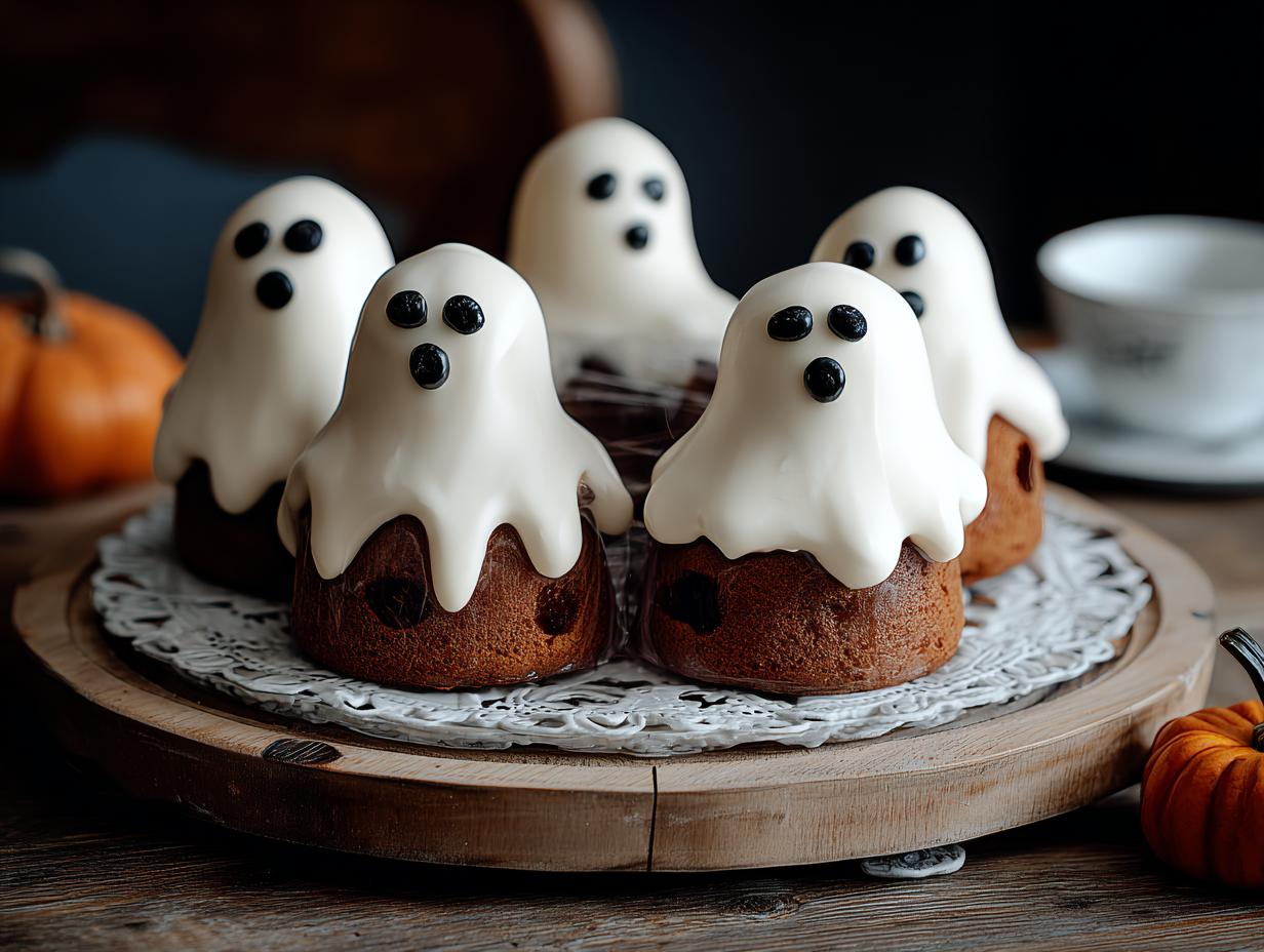 Ghost Cake: 2 Simple Steps to Spooky Fun 1 Ghost Cake