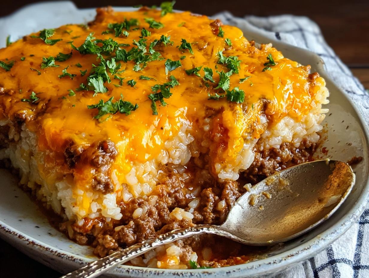 Ground Beef Rice Casserole