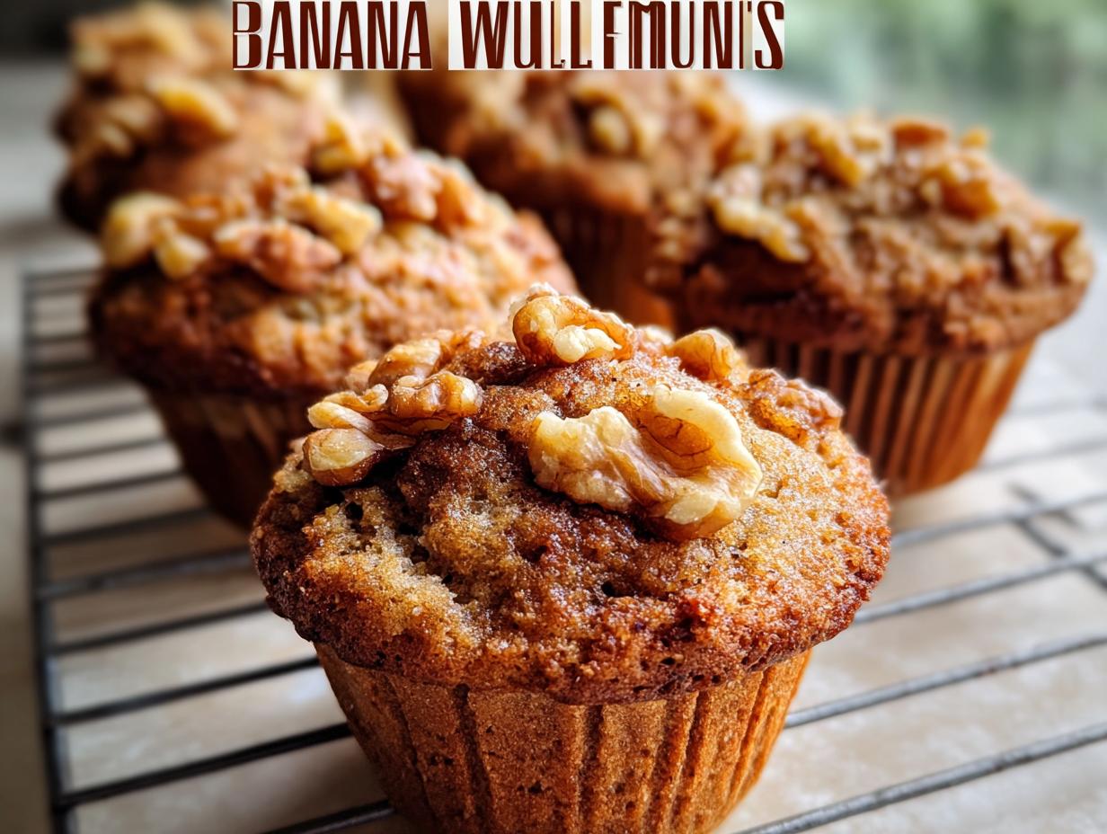 Healthy Banana Walnut Muffins: 22 Min Bake - Healthy Banana Walnut Muffins - additional detail