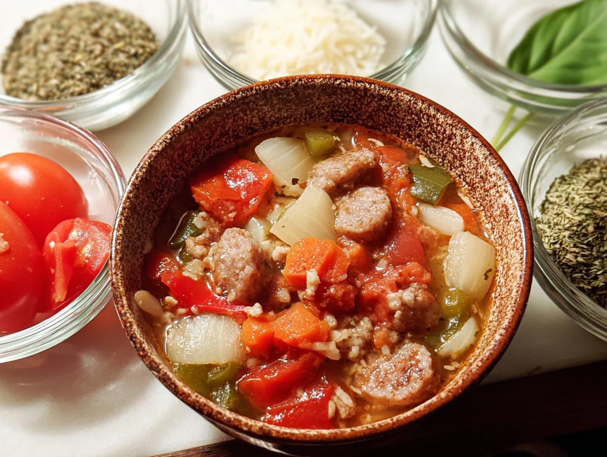 Startling Italian Sausage Soup Delight 3 Startling Italian Sausage Soup Delight - Italian Sausage Soup - additional detail