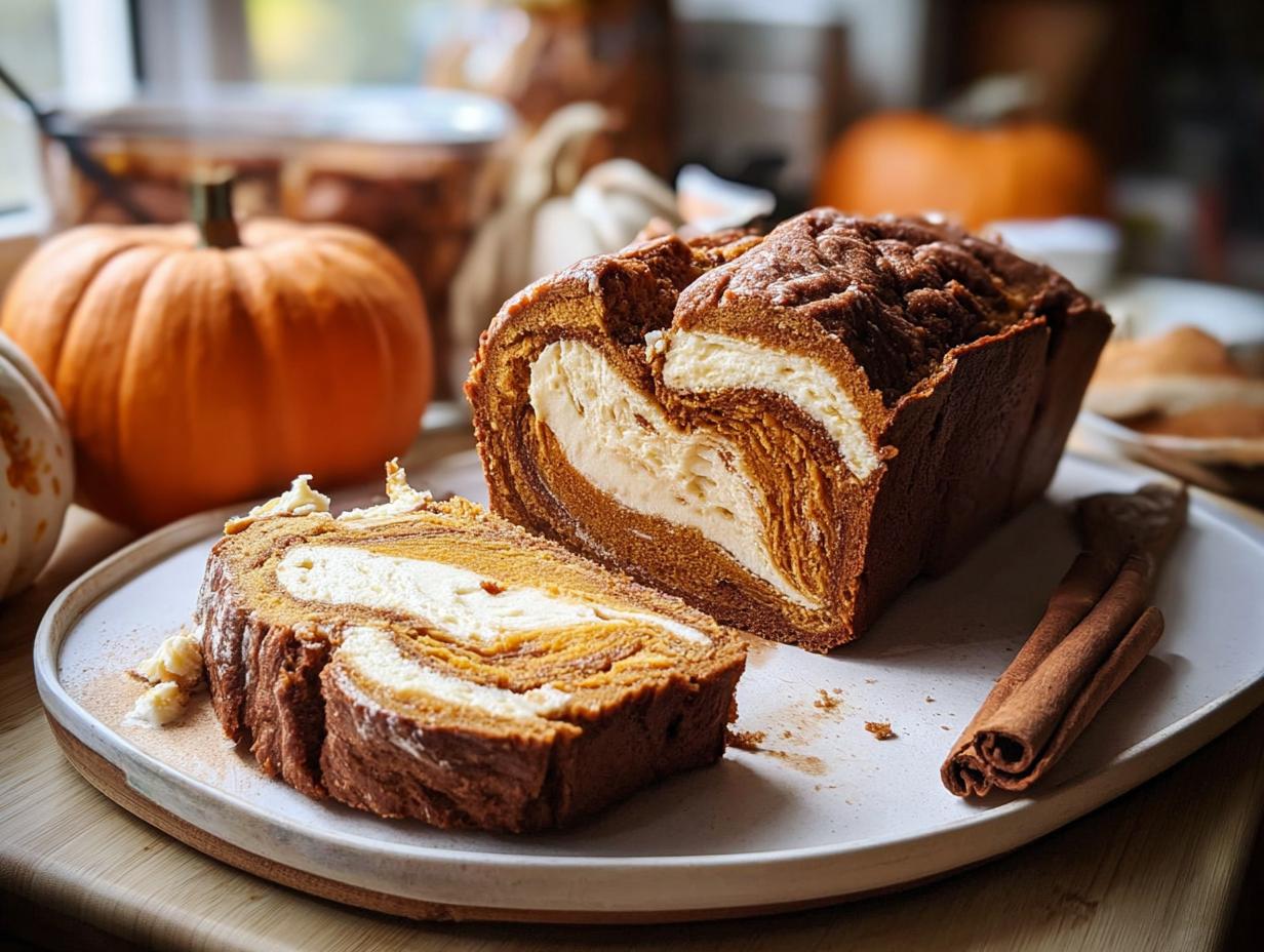 Pumpkin Cream Cheese Bread