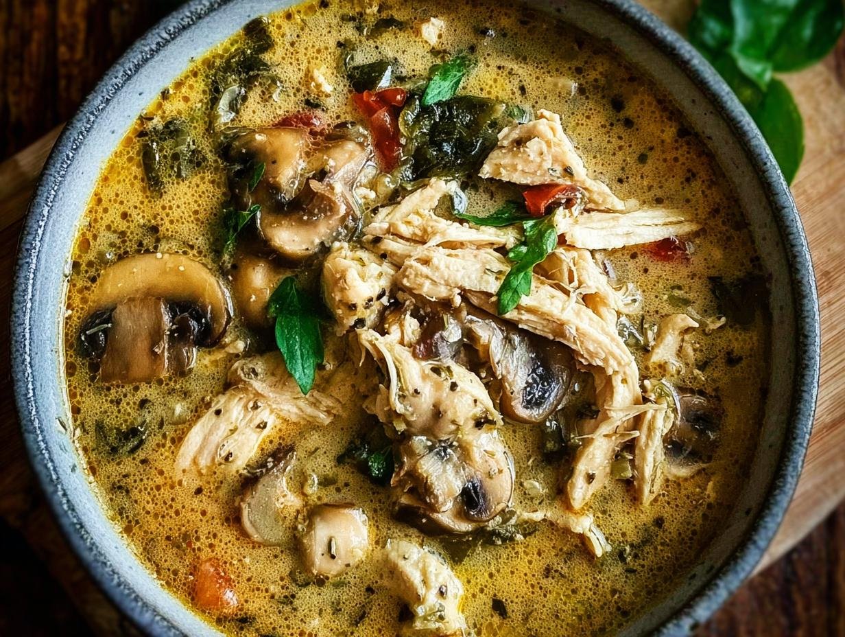 Rotisserie Chicken Mushroom Soup: 1 Creamy Dish - Rotisserie Chicken Mushroom Soup - additional detail