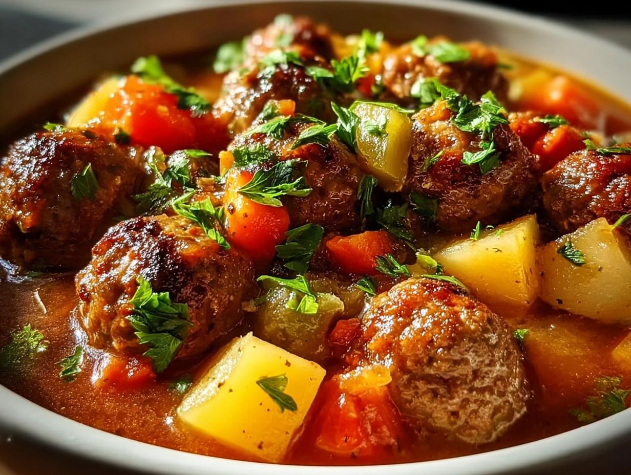 Savory Meatball Stew Incredible