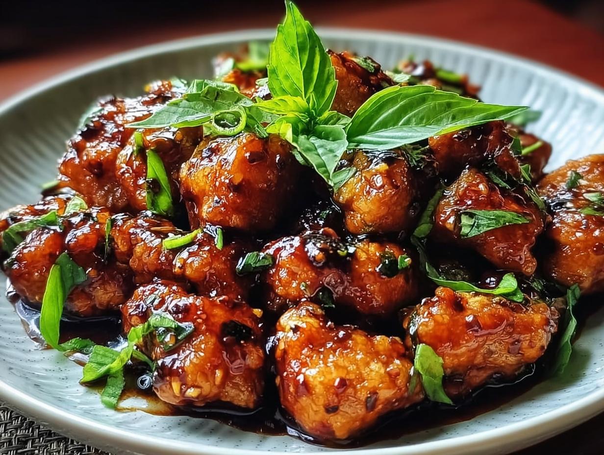 Sticky Basil Chicken: 5 Amazing Flavorful Bites - Sticky Basil Chicken - additional detail
