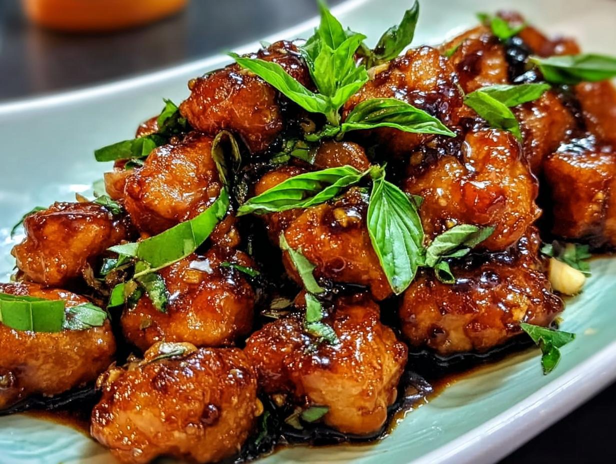 Sticky Basil Chicken: 5 Amazing Flavorful Bites - Sticky Basil Chicken - additional detail