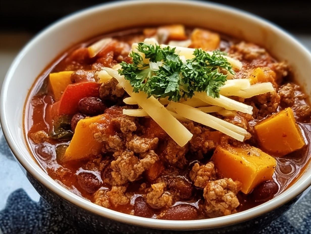 Sweet Potato Turkey Chili