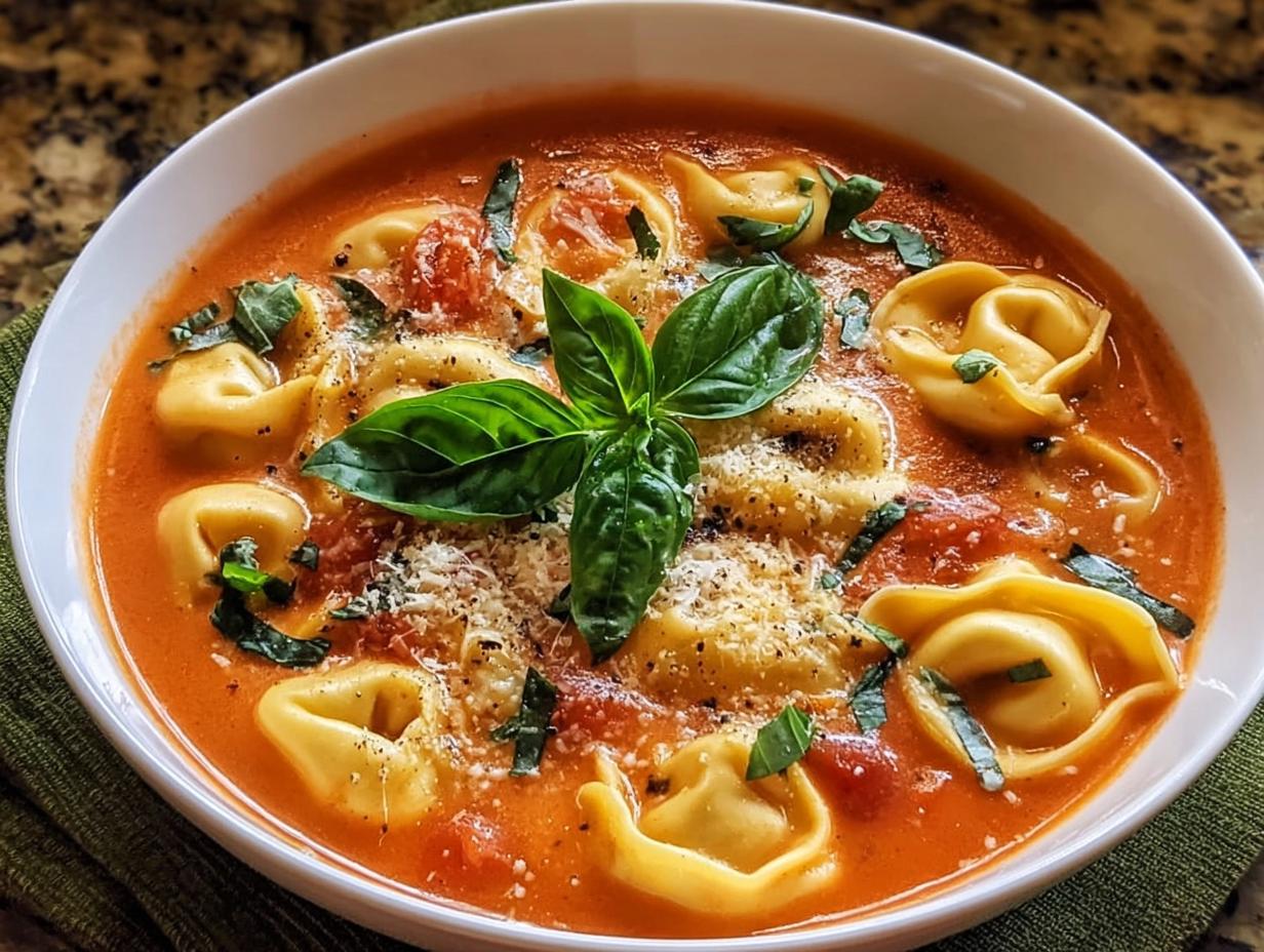 Tomato Basil Tortellini Soup: 1 Amazing Recipe 2 Tomato Basil Tortellini Soup: 1 Amazing Recipe - Tomato Basil Tortellini Soup - additional detail