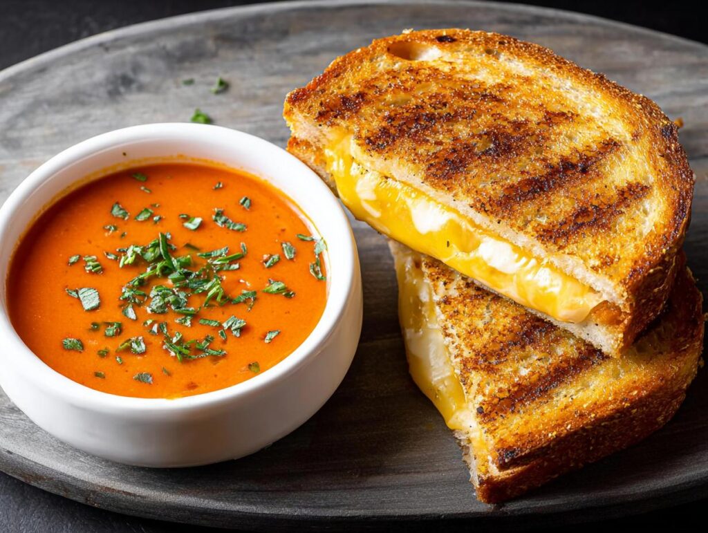 Tomato Soup Grilled Cheese