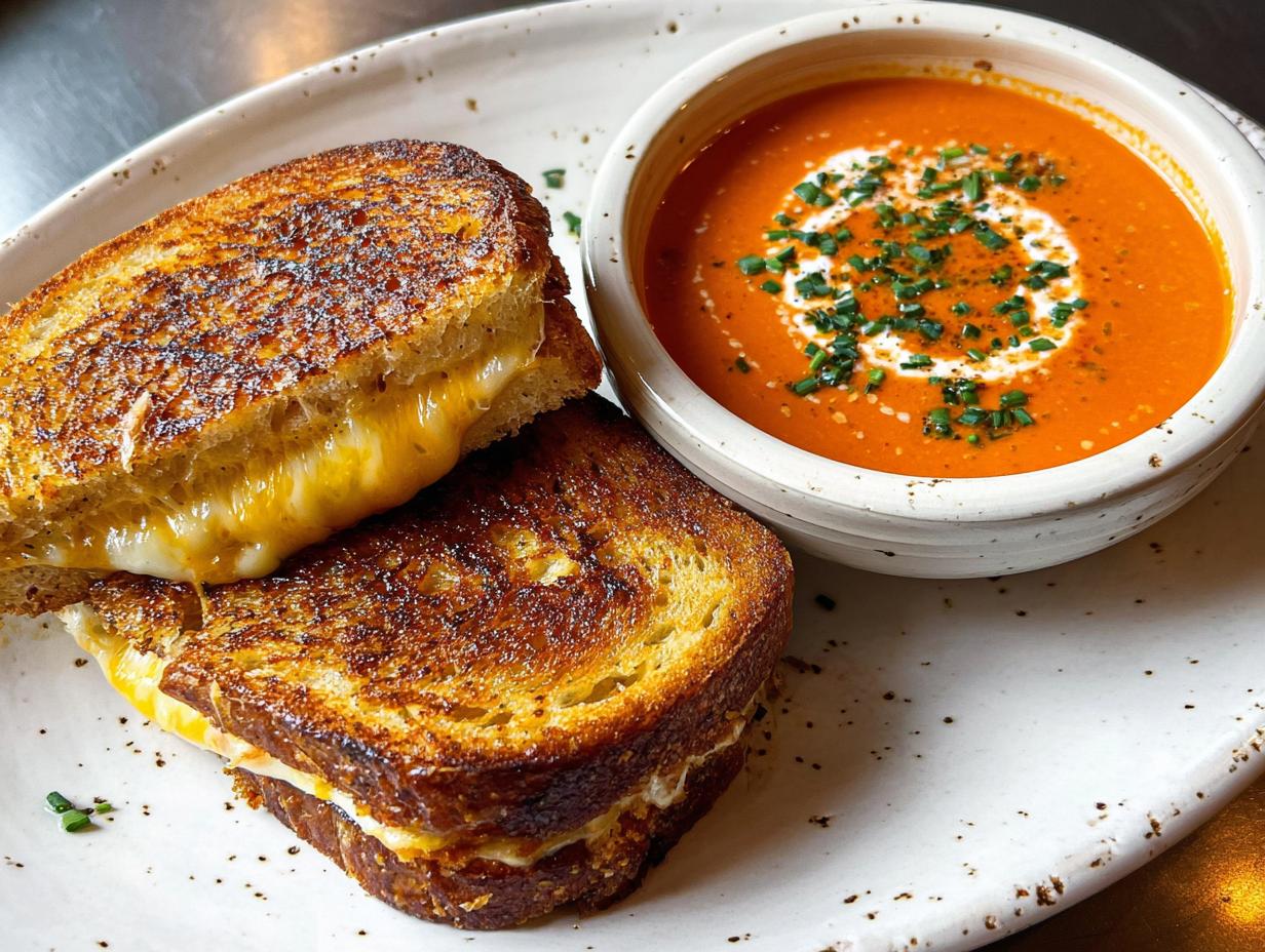 Tomato Soup Grilled Cheese: 1 Amazing Combo - Tomato Soup Grilled Cheese - additional detail