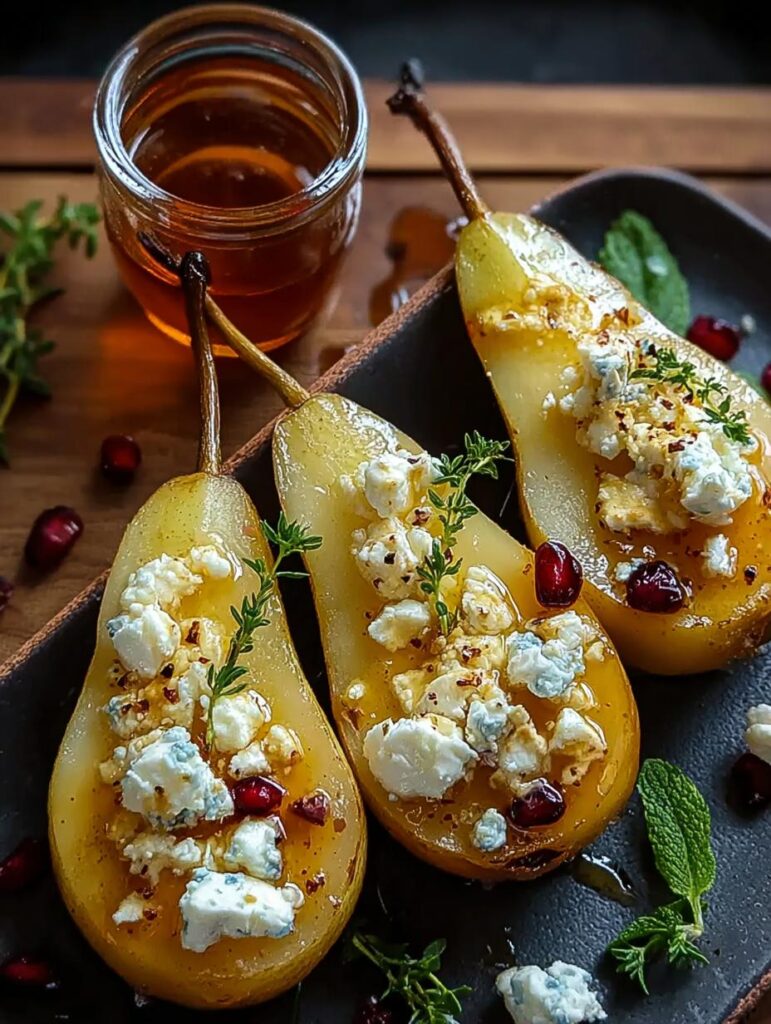 Baked Pears Feta Honey