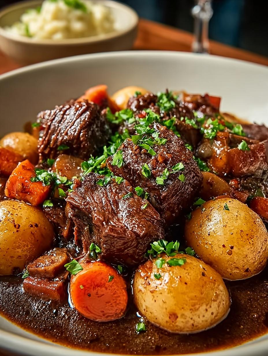 Beef Bourguignon: 6 Steps to a Hearty Classic Dish 2 Beef Bourguignon: 6 Steps to a Hearty Classic Dish - Beef Bourguignon - main visual representation