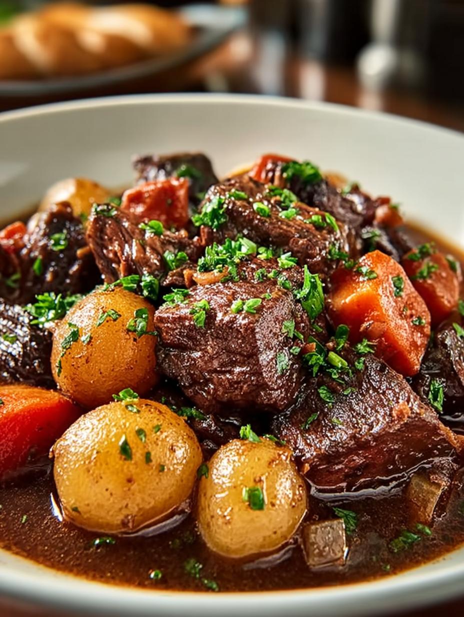 Beef Bourguignon: 6 Steps to a Hearty Classic Dish 3 Beef Bourguignon: 6 Steps to a Hearty Classic Dish - Beef Bourguignon - additional detail
