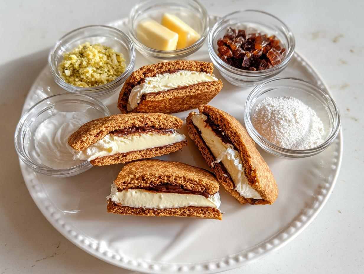 Cannoli Cream Sandwich Cookies: Easy & Delicious Treat 2 Cannoli Cream Sandwich Cookies: Easy & Delicious Treat - Cannoli Cream Sandwich Cookies - additional detail