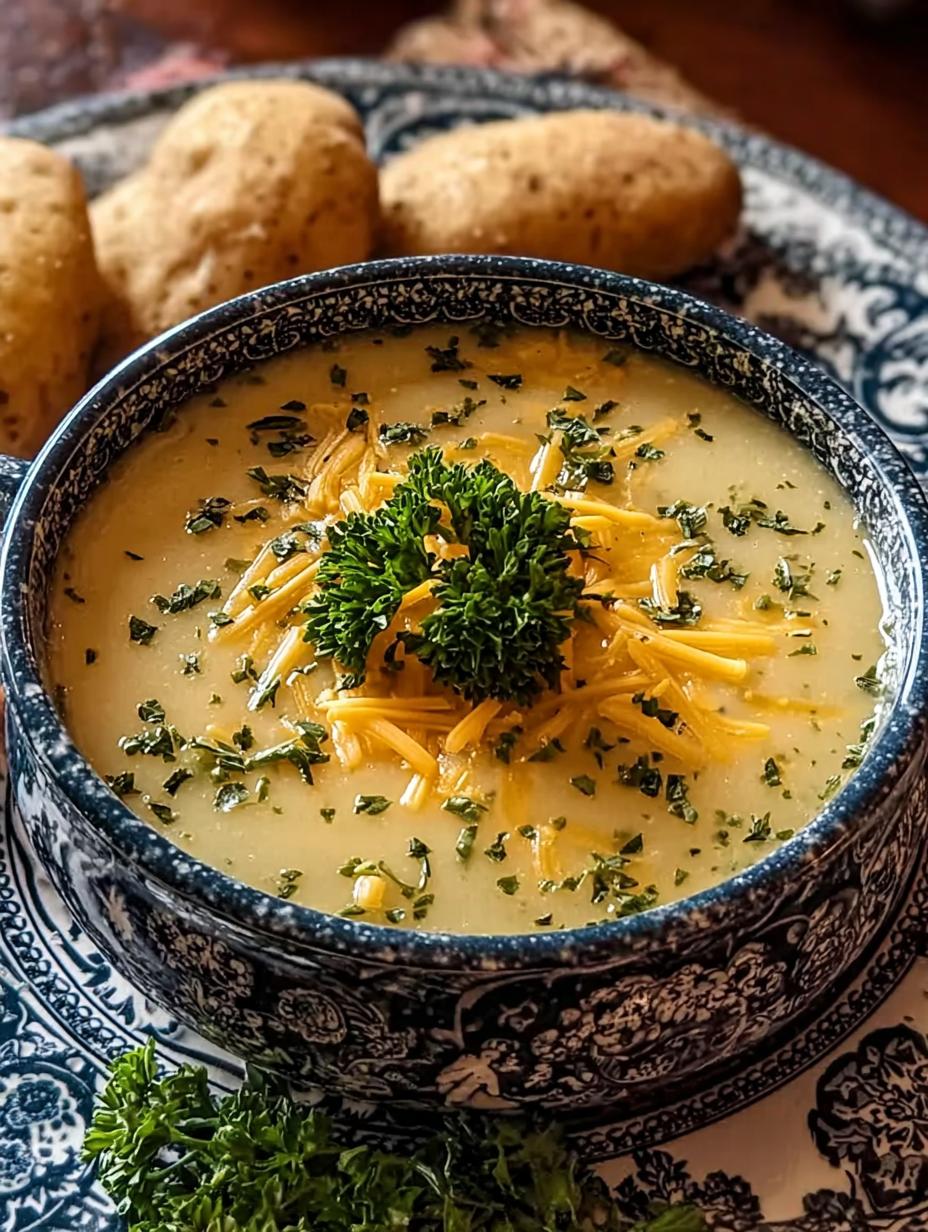 Cheddar Garlic Herb Potato Soup: 15 Min Magic 3 Cheddar Garlic Herb Potato Soup: 15 Min Magic - Cheddar Garlic Herb Potato - additional detail