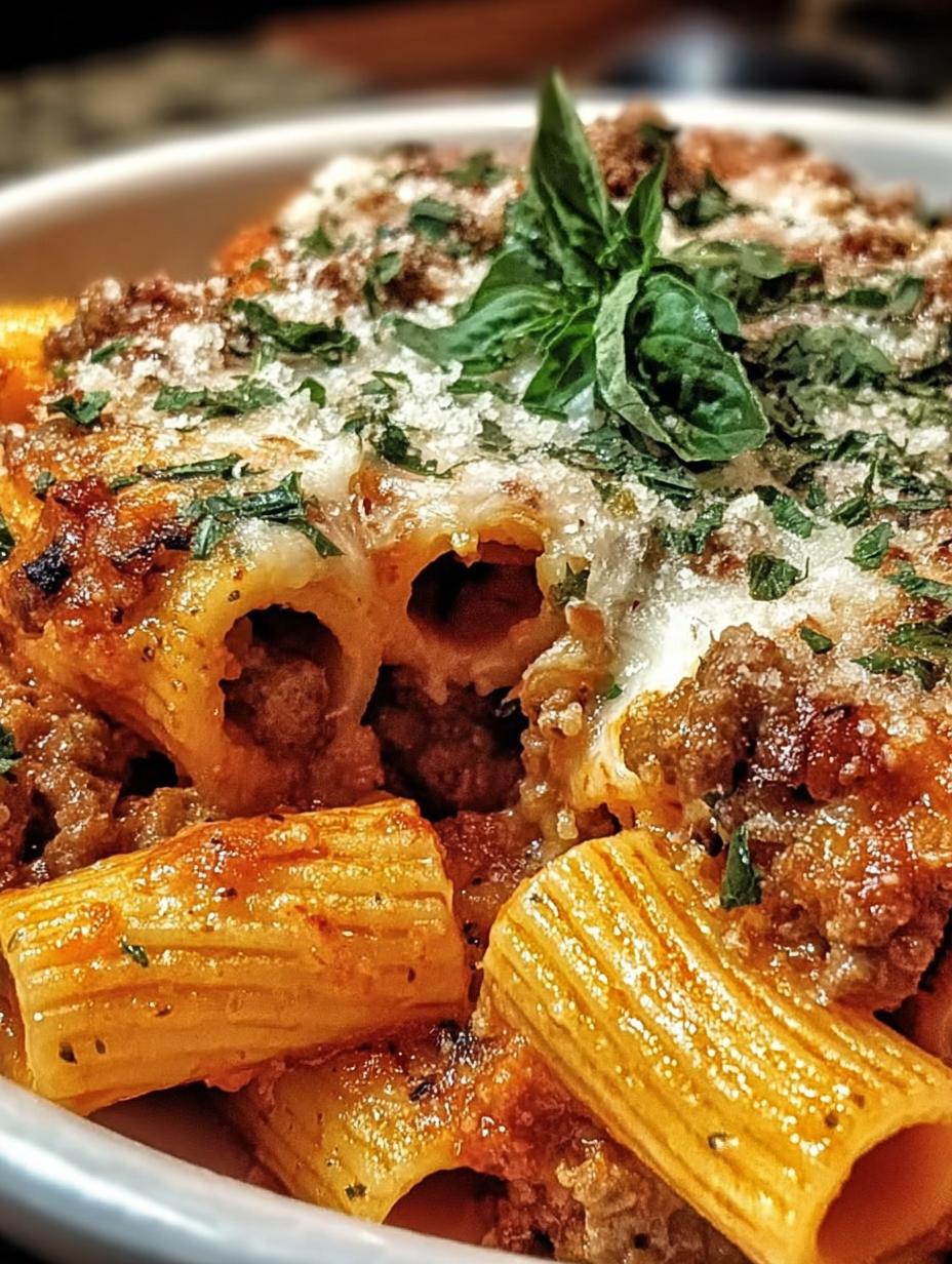Cheesy Italian Sausage Rigatoni Perfection 2 Cheesy Italian Sausage Rigatoni Perfection - Cheesy Italian Sausage Rigatoni - additional detail