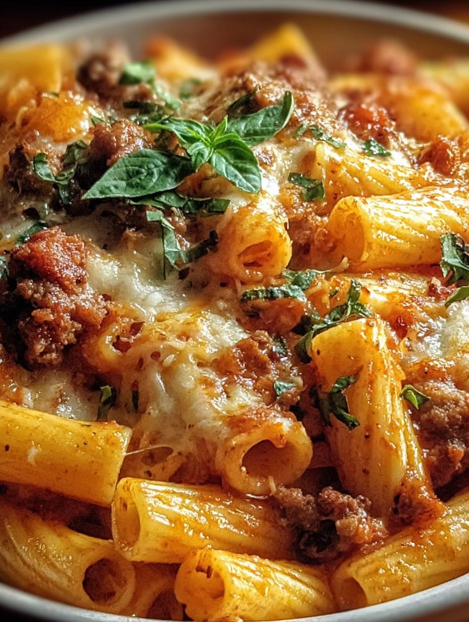 Cheesy Italian Sausage Rigatoni Perfection 3 Cheesy Italian Sausage Rigatoni Perfection - Cheesy Italian Sausage Rigatoni - additional detail