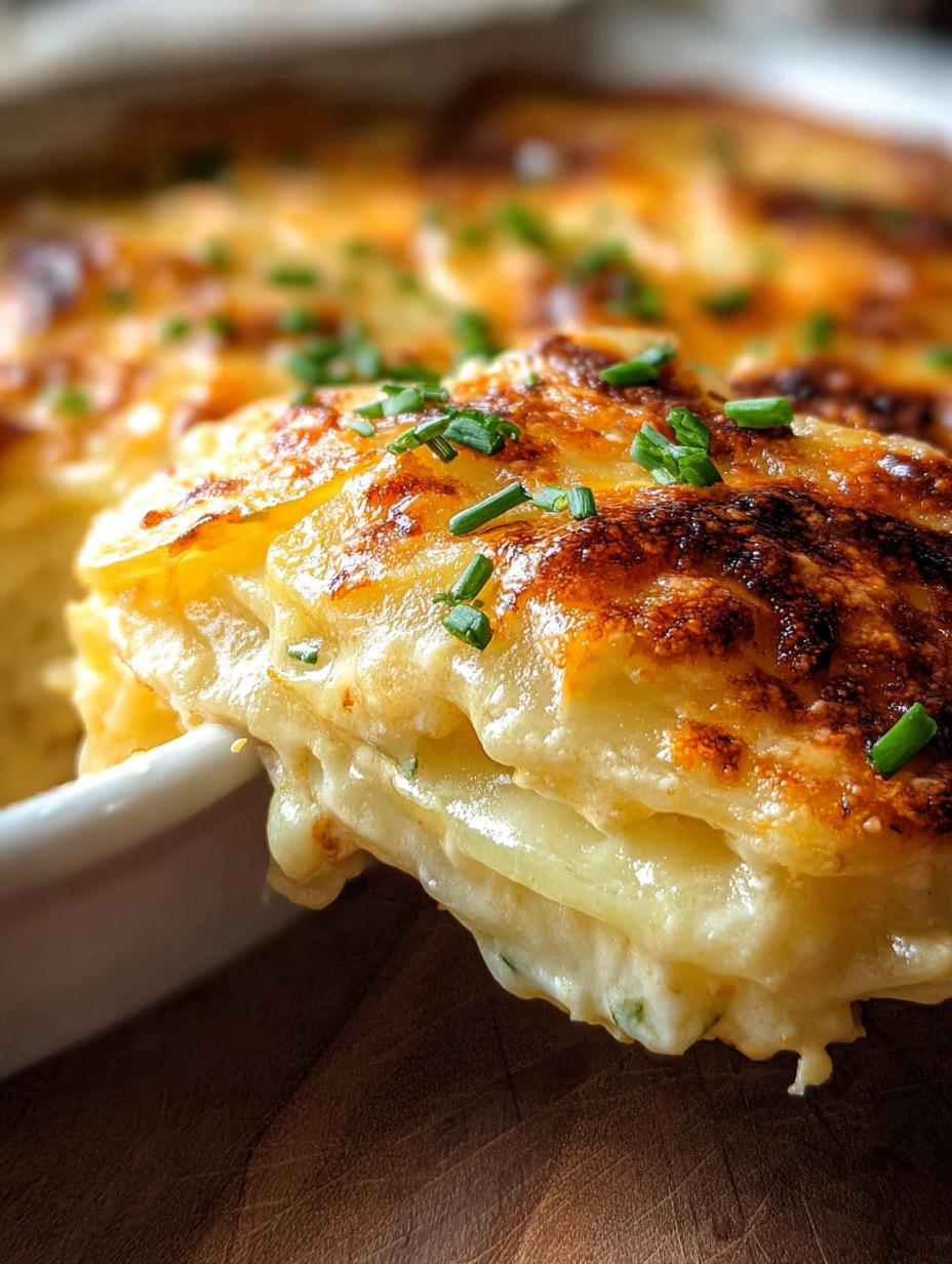 Cheesy Scalloped Potatoes: Divine Comfort Food Bake 1 Cheesy Scalloped Potatoes