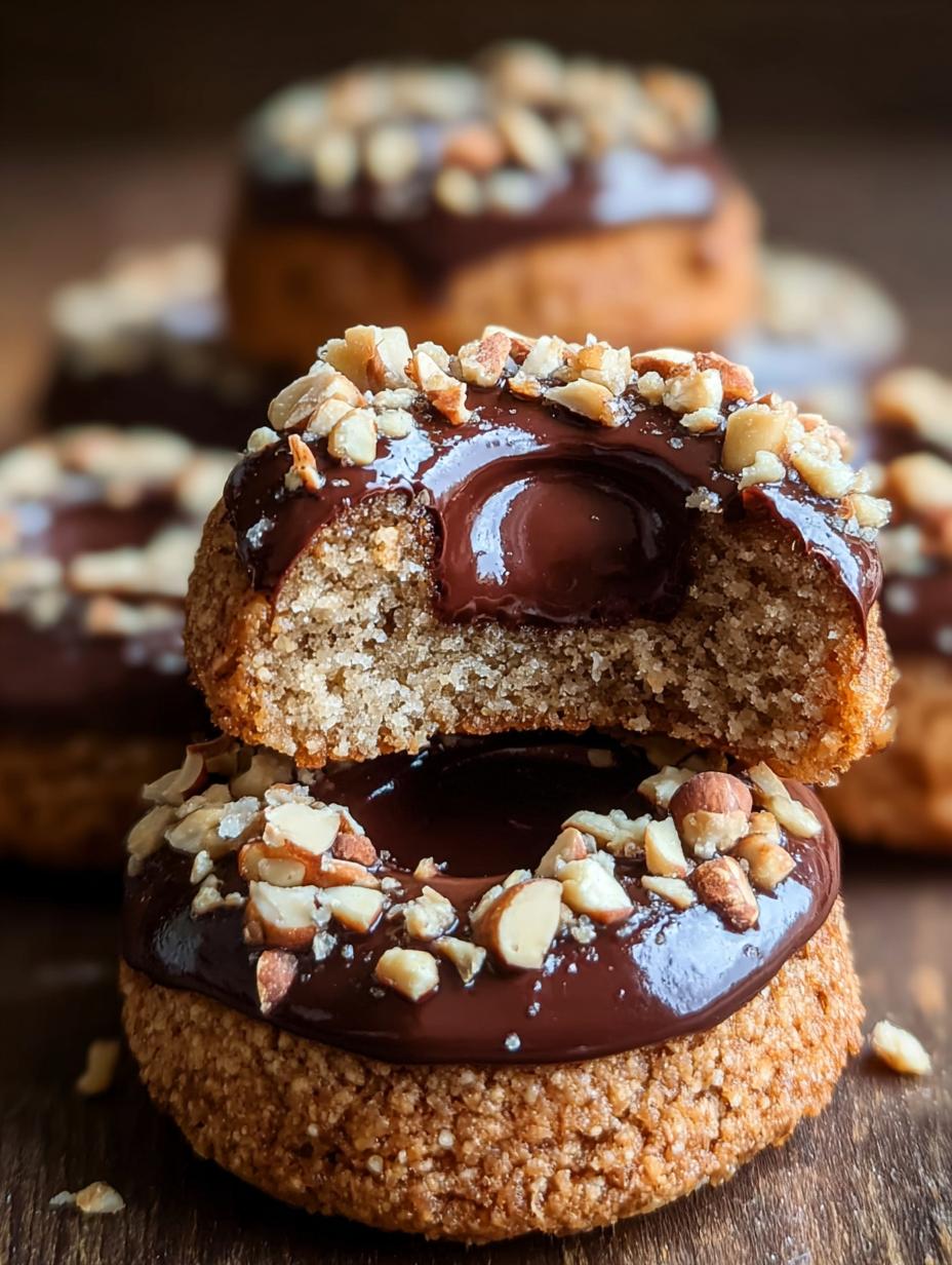 Wonderfully Delicious Chocolate Hazelnut Thumbprint Cookies - Chocolate Hazelnut Thumbprint Cookies - additional detail