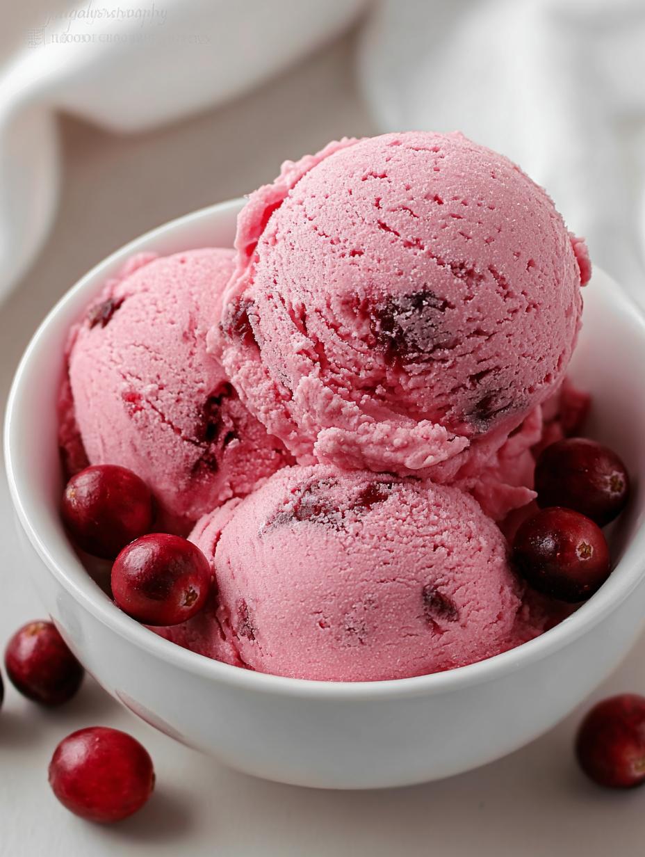 Cranberry Ice Cream: 1 Amazing Festive Treat 1 Cranberry Ice Cream