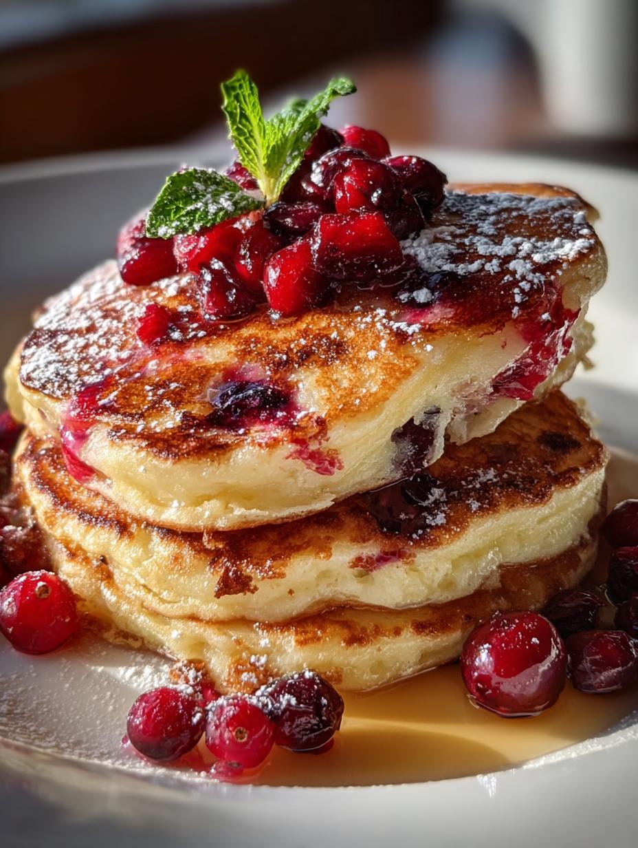 Delicious Cranberry Orange Pancakes for a Festive Breakfast - Cranberry Orange Pancakes - main visual representation