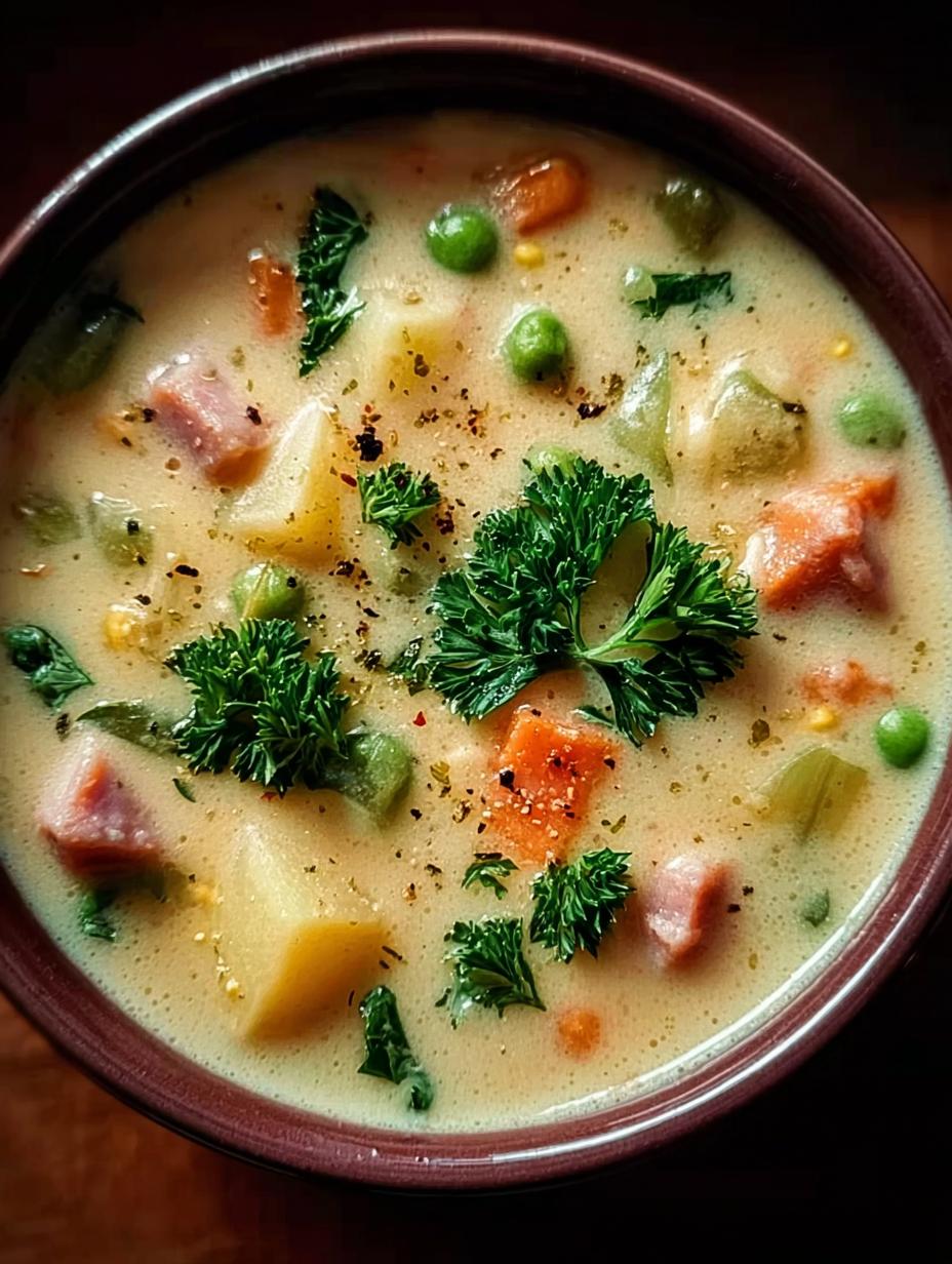 Hearty Creamy Ham Potato Soup: A Delicious Hug - Creamy Ham Potato Soup - main visual representation