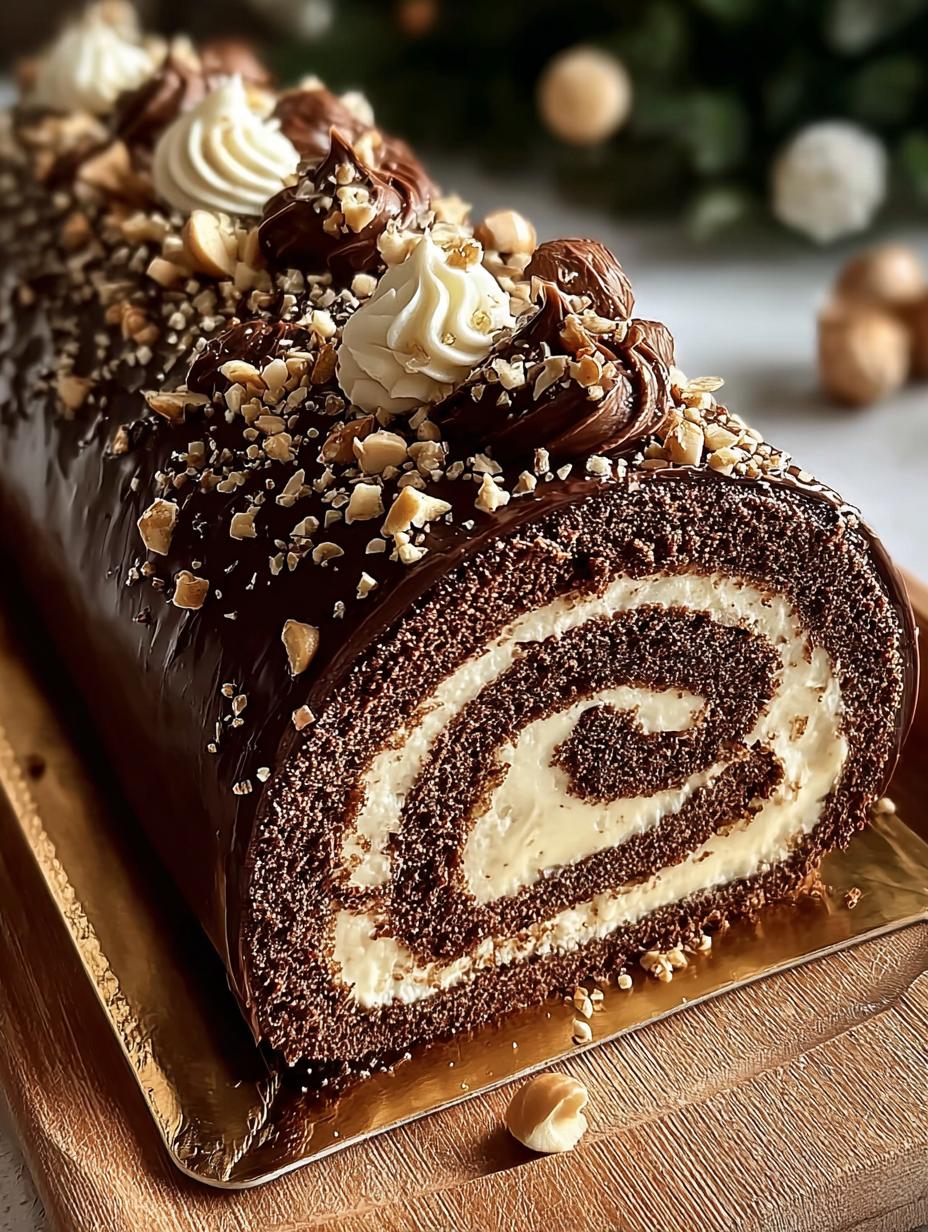 Decadent Chocolate Hazelnut Yule: 4 Egg Delight 1 Decadent Chocolate Hazelnut Yule