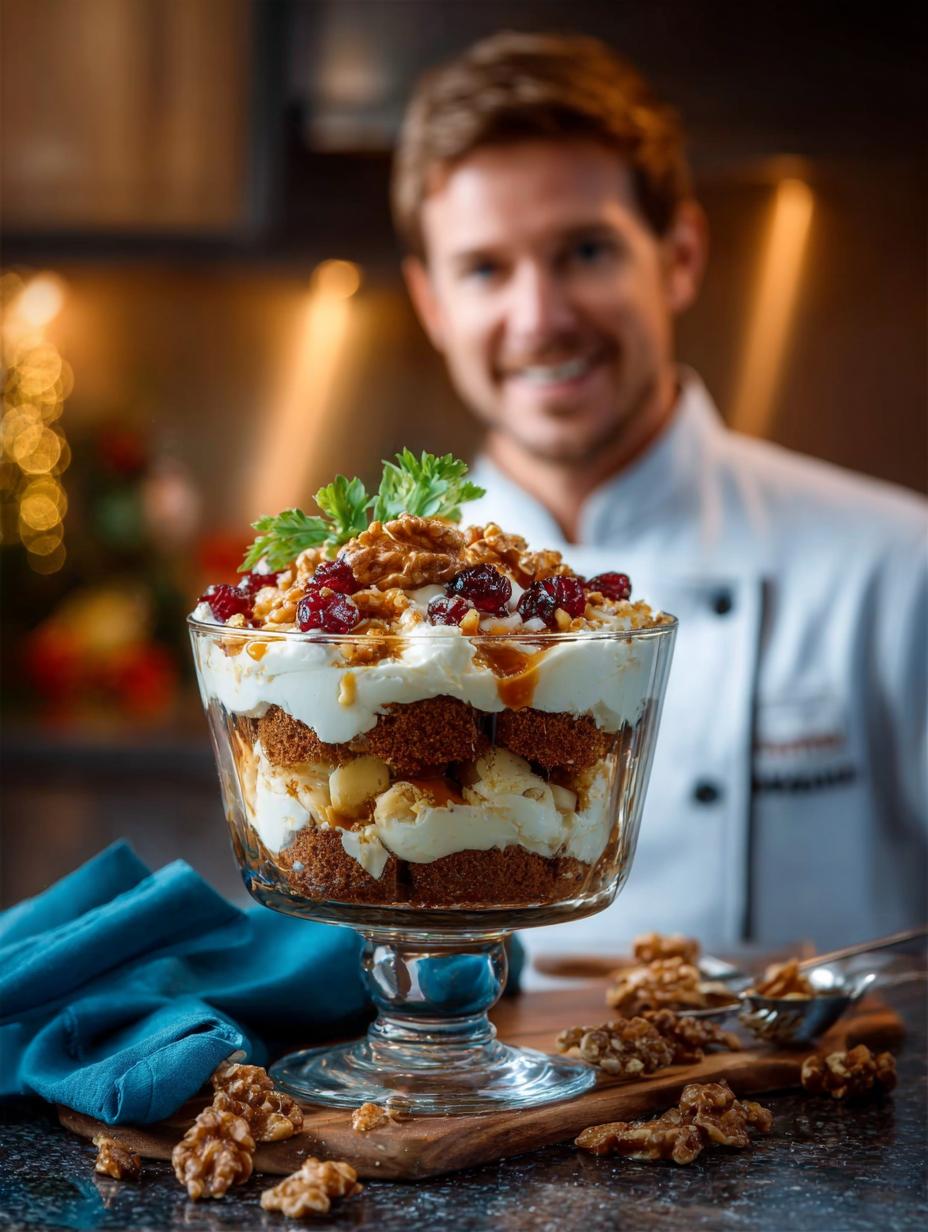 Irresistible Gingerbread Trifle with Toasted Walnuts 3 Irresistible Gingerbread Trifle with Toasted Walnuts - Gingerbread Trifle with Toasted - additional detail