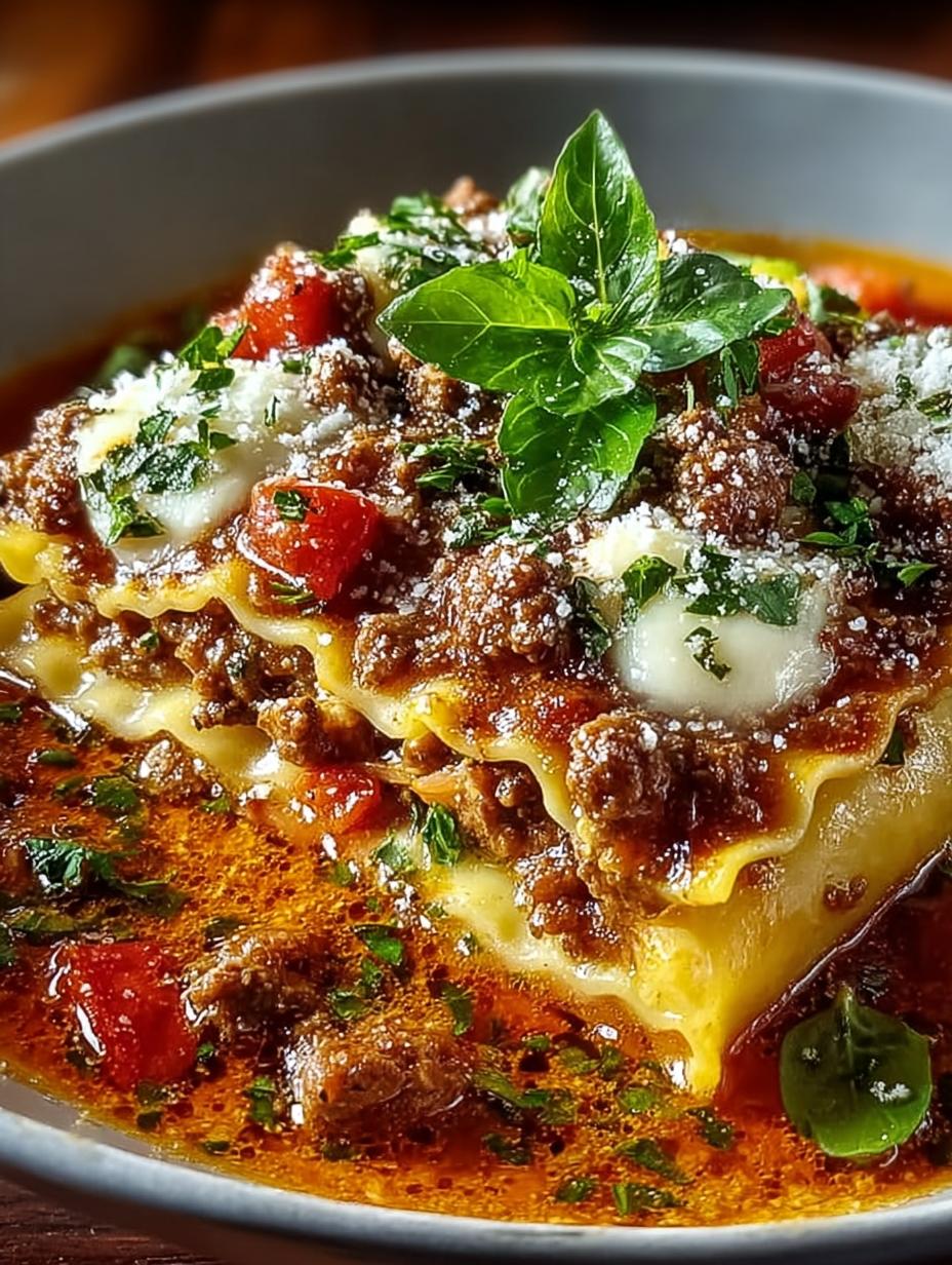 Hearty Italian Beef Lasagna: A Comforting Family Favorite - Hearty Italian Beef Lasagna - main visual representation
