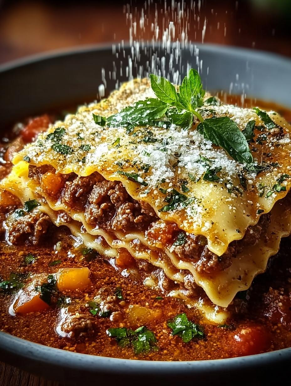 Hearty Italian Beef Lasagna: A Comforting Family Favorite - Hearty Italian Beef Lasagna - additional detail