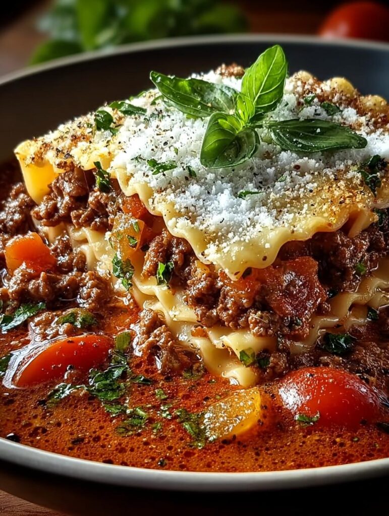 Hearty Italian Beef Lasagna
