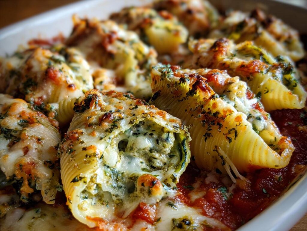 Herb Zucchini Stuffed Jumbo