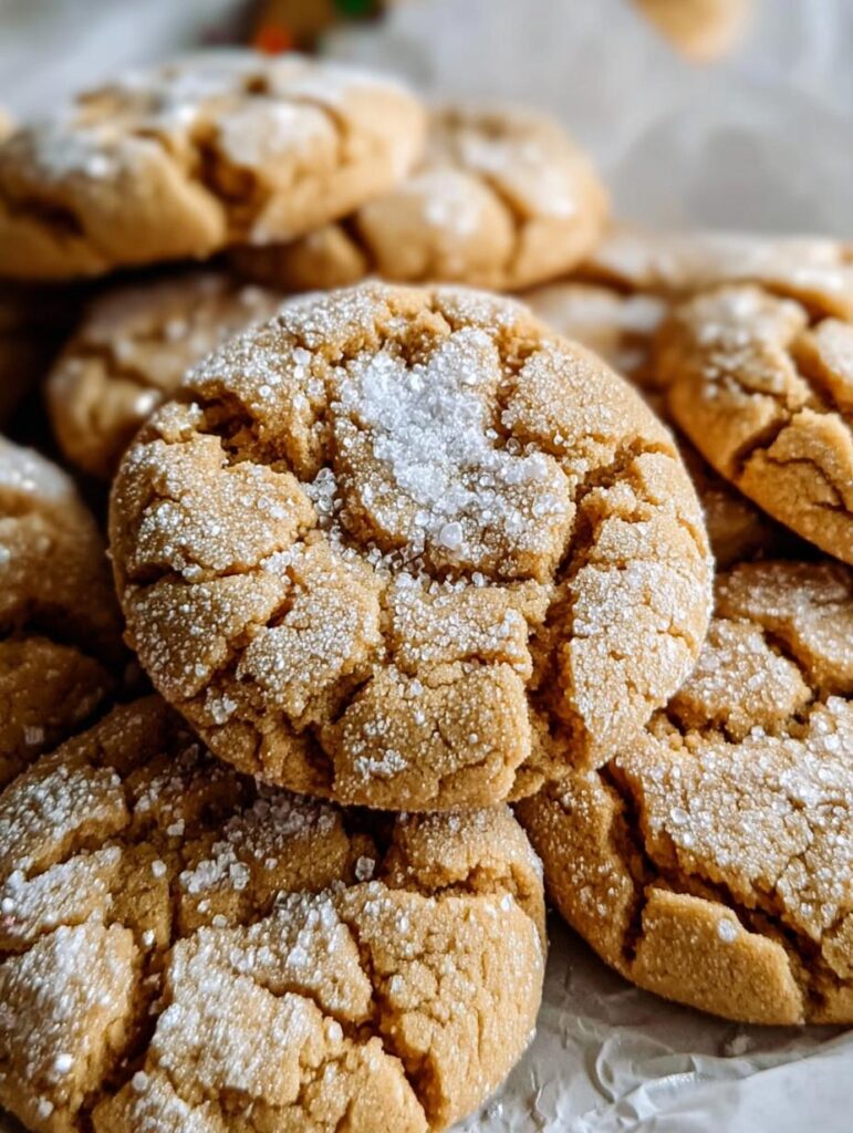Holiday Peanut Butter Crinkles