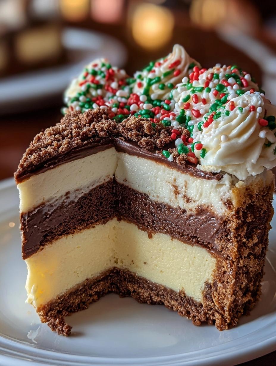 Irresistible Little Debbie Christmas Magic Cheesecake 2 Irresistible Little Debbie Christmas Magic Cheesecake - festive green cheesecake with sprinkles
