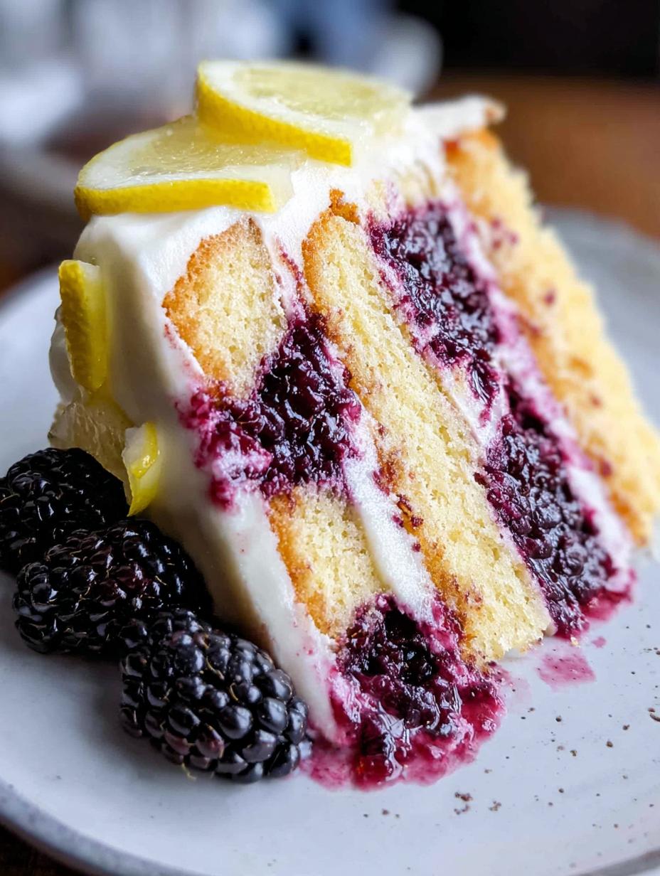 Bold Lemon Blackberry Cake: 2 Amazing Layers 2 Bold Lemon Blackberry Cake: 2 Amazing Layers - Lemon Blackberry Cake - main visual representation