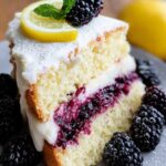 Bold Lemon Blackberry Cake: 2 Amazing Layers 5 Lemon Blackberry Cake