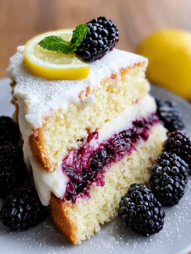 Lemon Blackberry Cake