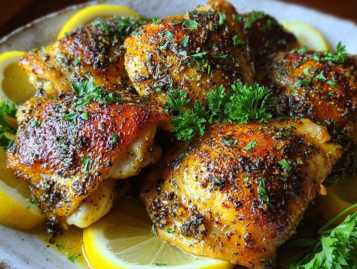 Lemon Pepper Chicken Thighs
