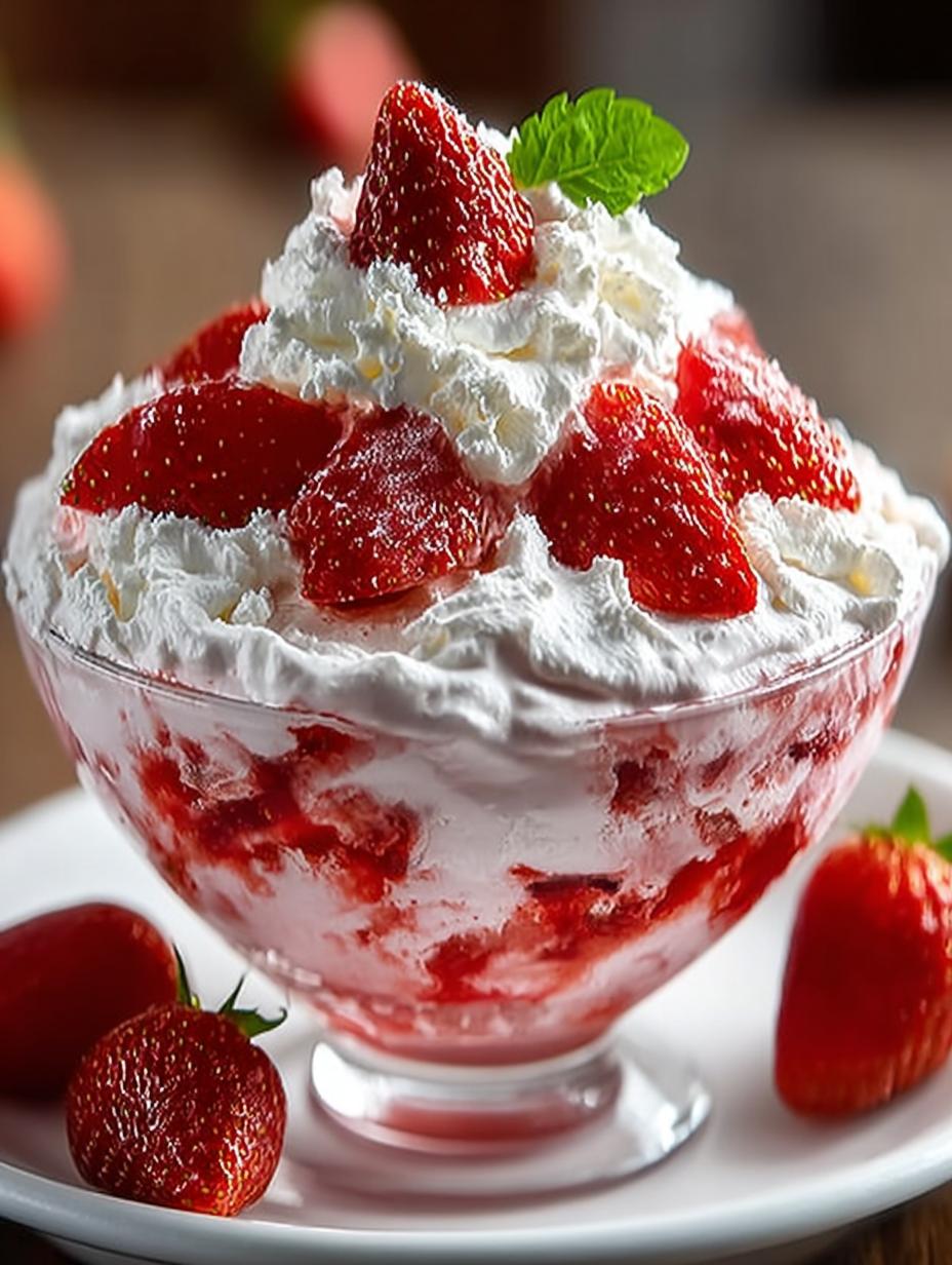 Nostalgic Strawberry Fluff Incredible Dessert Recipe - Nostalgic Strawberry Fluff Incredible - additional detail