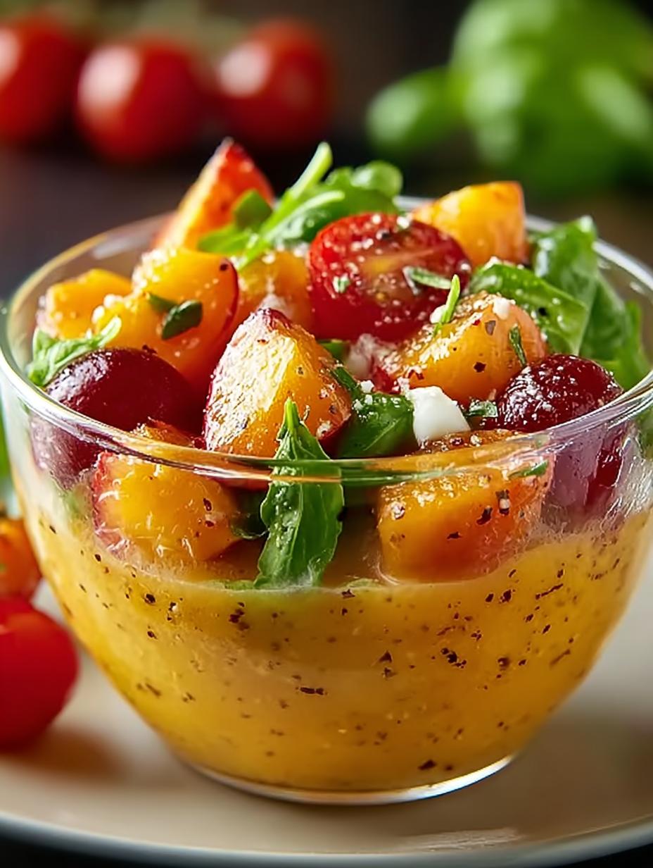 Peach Salad Dressing: 5 Sweet & Tangy Recipes to Savor 3 Peach Salad Dressing: 5 Sweet & Tangy Recipes to Savor - Peach Salad Dressing - additional detail