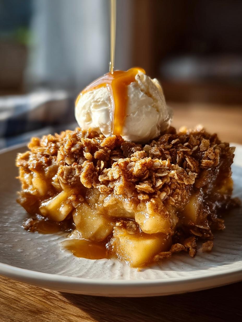 Irresistible Salted Caramel Apple Crisp Recipe 2 Irresistible Salted Caramel Apple Crisp Recipe - Salted Caramel Apple Crisp - main visual representation
